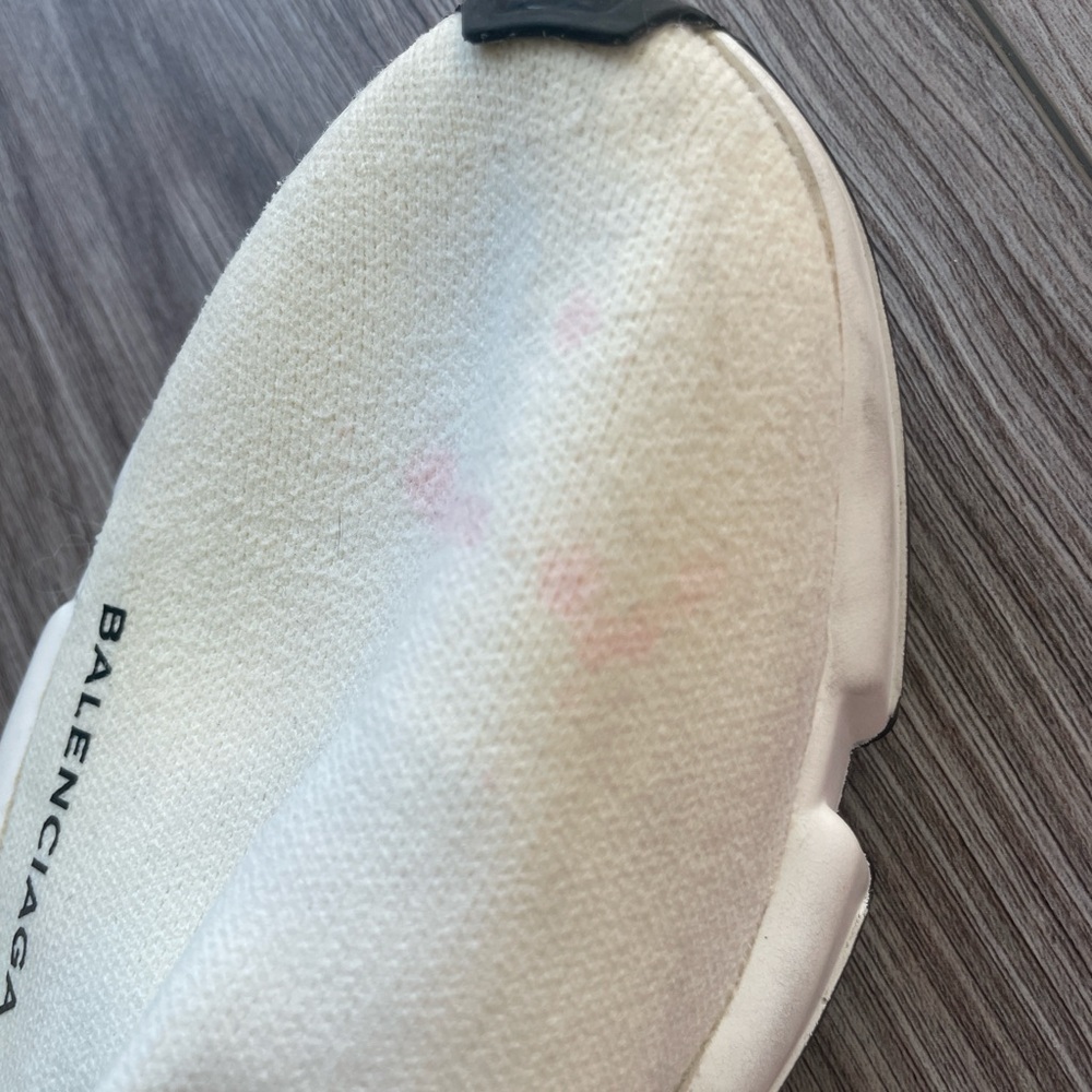 Balenciaga Cream Sock Sneakers - Picture 6 of 7